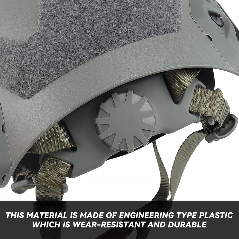 Aoutacc Lightweight Tactical Fast Helmet, Integrated Helmet with NVG Mount Base, Side Rails,Pre-Slotted Headset Strap for Outdoor Sports, CS - Image 3